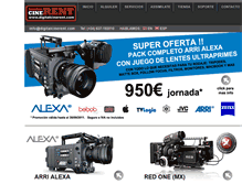 Tablet Screenshot of digitalcinerent.com